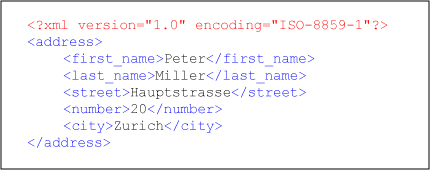 Example      XML Document