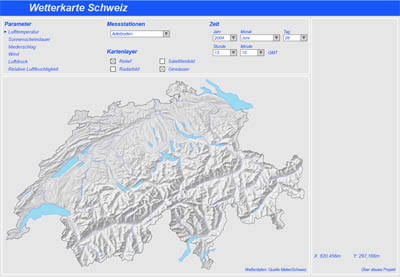 Weather Map Switzerland